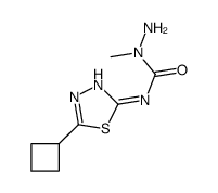 1-amino-3-(5-cyclobutyl-1,3,4-thiadiazol-2-yl)-1-methylurea Structure