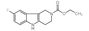 ETHYL 8-FLUORO-1,3,4,5-TETRAHYDRO-2H-PYRIDO[4,3-B]INDOLE-2-CARBOXYLATE Structure