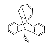 9,10:11,12-Dibenzotricyclo[6.2.2.12,7]trideca-3,5,9,11-tetraen-1-carbonitril结构式