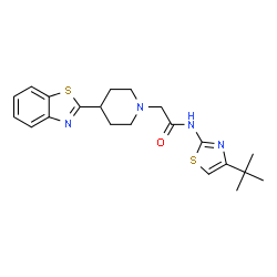 1-Piperidineacetamide,4-(2-benzothiazolyl)-N-[4-(1,1-dimethylethyl)-2-thiazolyl]-(9CI) picture