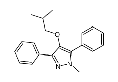 1-methyl-4-(2-methylpropoxy)-3,5-diphenylpyrazole Structure