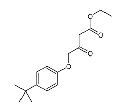 ethyl 4-(4-tert-butylphenoxy)-3-oxobutanoate Structure