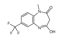 1-methyl-7-(trifluoromethyl)-5H-1,5-benzodiazepine-2,4-dione结构式