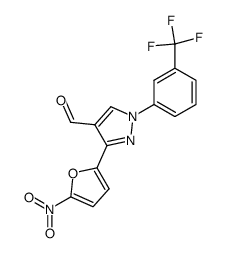 3-(5-nitro-furan-2-yl)-1-(3-trifluoromethyl-phenyl)-1H-pyrazole-4-carbaldehyde Structure