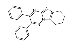 2,3-diphenyl-6,7,8,9-tetrahydro-benzo[4,5]imidazo[1,2-b][1,2,4]triazine Structure