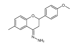 6-methyl-4'-methoxyflavanone hydrazone结构式