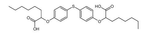 2-[4-[4-(1-carboxyheptoxy)phenyl]sulfanylphenoxy]octanoic acid结构式