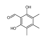 2,6-dihydroxy-3,4,5-trimethyl-benzaldehyde结构式