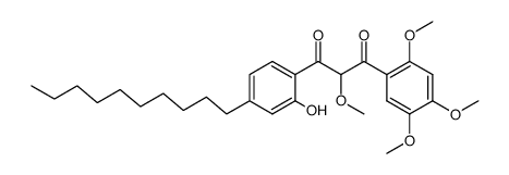 1-(4'-decyl-2'-hydroxyphenyl)-2-methoxy-3-(2'',4'',5''-trimethoxyphenyl)propan-1,3-dione Structure