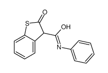 2-oxo-N-phenyl-3H-1-benzothiophene-3-carboxamide结构式