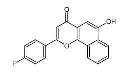 2-(4-fluorophenyl)-6-hydroxybenzo[h]chromen-4-one Structure