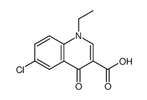 6-chloro-1-ethyl-4-oxoquinoline-3-carboxylic acid Structure