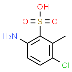 6-Amino-3-chloro-2-methylbenzenesulfonic acid结构式