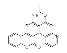 ethyl 2-amino-5-oxo-4-pyridin-3-yl-6a,10a-dihydro-4H-pyrano[3,2-c]chromene-3-carboxylate结构式