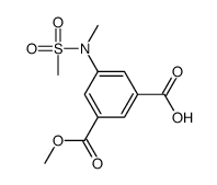 3-(甲氧基羰基)-5-(n-甲基甲基磺酰胺)苯甲酸图片