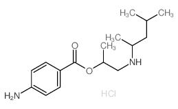 2-Propanol,1-[(1,3-dimethylbutyl)amino]-, 2-(4-aminobenzoate), hydrochloride (1:1) picture