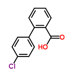 4'-Chloro-2-biphenylcarboxylic acid structure