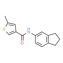 3-Thiophenecarboxamide,N-(2,3-dihydro-1H-inden-5-yl)-5-methyl-(9CI) Structure