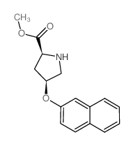 (4s)-4-(2-萘氧基)-L-脯氨酸甲酯结构式