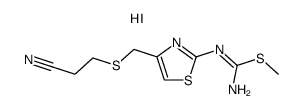 3-[[[2-(S-methylisithioureido)-4-thiazolyl]methyl]thio]propionitrile hydroiodide Structure