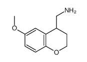 2H-1-Benzopyran-4-methanamine,3,4-dihydro-6-methoxy-(9CI) picture