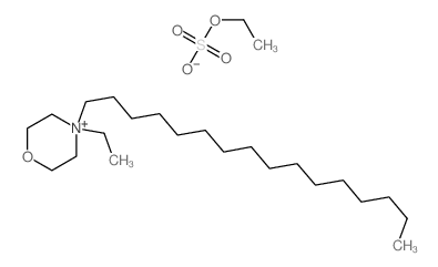 Morpholinium, 4-ethyl-4-hexadecyl-, ethyl sulfate (1:1) Structure