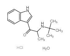 1-(1H-indol-3-yl)-2-(tert-butylamino)propan-1-one hydrate hydrochlorid e picture