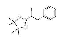 2-(1-iodo-2-phenylethyl)-4,4,5,5-tetramethyl-1,3,2-dioxaborolane Structure