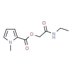 1H-Pyrrole-2-carboxylicacid,1-methyl-,2-(ethylamino)-2-oxoethylester(9CI)结构式