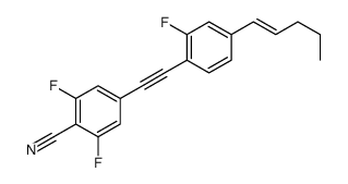 2,6-difluoro-4-[2-(2-fluoro-4-pent-1-enylphenyl)ethynyl]benzonitrile Structure