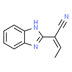 1H-Benzimidazole-2-acetonitrile,alpha-ethylidene-(9CI) Structure