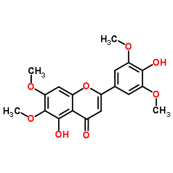 4',5-Dihydroxy-3',5',6,7-tetramethoxyflavone Structure