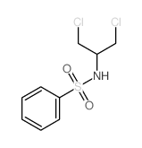 Benzenesulfonamide, N-[2-chloro-1-(chloromethyl)ethyl]- Structure