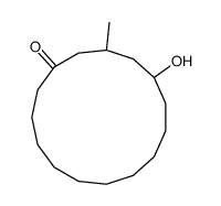 5-hydroxy-3-methylcyclopentadecan-1-one结构式