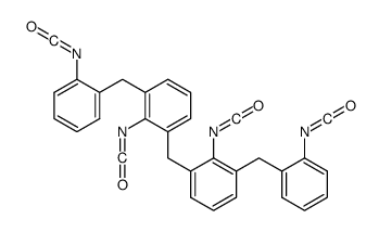 2,2'-methylenebis[6-(o-isocyanatobenzyl)phenyl] diisocyanate structure