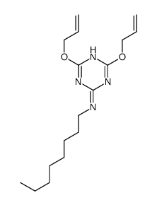 4,6-diallyloxy-N-octyl-1,3,5-triazin-2-amine Structure