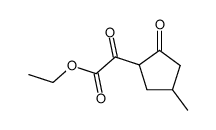 (4-methyl-2-oxo-cyclopentyl)-glyoxylic acid ethyl ester Structure