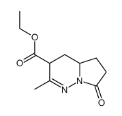 2-Methyl-7-oxo-3,4,4a,5,6,7-hexahydro-pyrrolo[1,2-b]pyridazine-3-carboxylic acid ethyl ester Structure