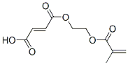 2-丁烯二酸-2-[(2-甲基-1-氧基-2-丙烯基)氧基]单乙酯结构式