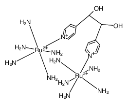 [(Ru(NH3)5)2(meso-1,2-bis(4-pyridyl)ethane-1,2-diol)](4+) Structure