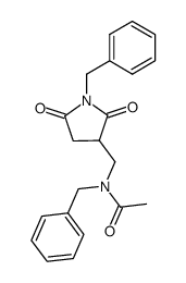 3-<(N-acetyl-N-benzylamino)methyl>-1-benzyl-2,5-pyrrolidinedione结构式