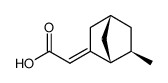 2-(6-exo-methyl-2-norbornylidene)ethanolic acid结构式