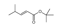 tert-butyl 4-methylpent-2-enoate Structure