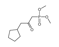 1-cyclopentyl-3-dimethoxyphosphorylpropan-2-one Structure