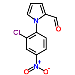 1-(2-Chloro-4-nitrophenyl)-1H-pyrrole-2-carbaldehyde结构式