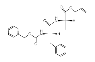 N-Benzyloxycarbonyl-L-phenylalanyl-L-alanin-allylester Structure