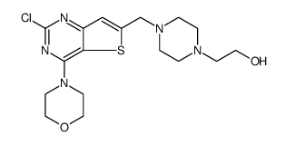 2-(4-((2-Chloro-4-Morpholinothieno[3,2-d]pyrimidin-6-yl)Methyl)piperazin-1-yl)ethanol structure