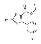 4-(3-BROMO-PHENYL)-2-OXO-2,3-DIHYDRO-THIAZOLE-5-CARBOXYLIC ACID ETHYL ESTER structure