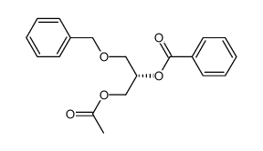 Benzoic acid (S)-2-acetoxy-1-benzyloxymethyl-ethyl ester Structure