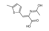 2-acetamido-3-(5-methylthiophen-2-yl)prop-2-enoic acid Structure